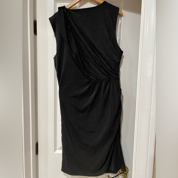 Armani Exchange High Quality Ruched Shift Full Side Zip SzL Shirt Dress - Picture 6 of 8